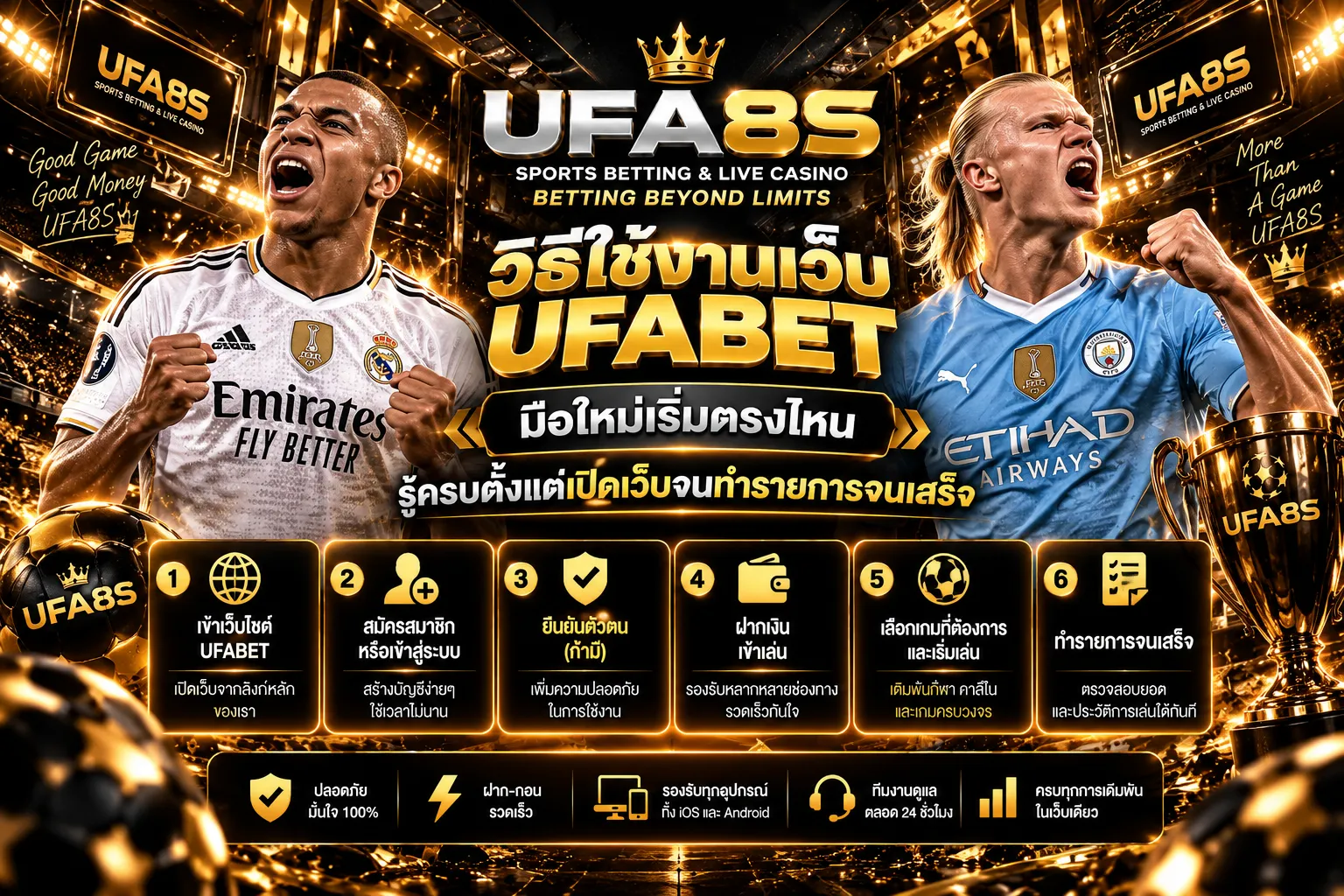 วิธีใช้งานเว็บ UFABET